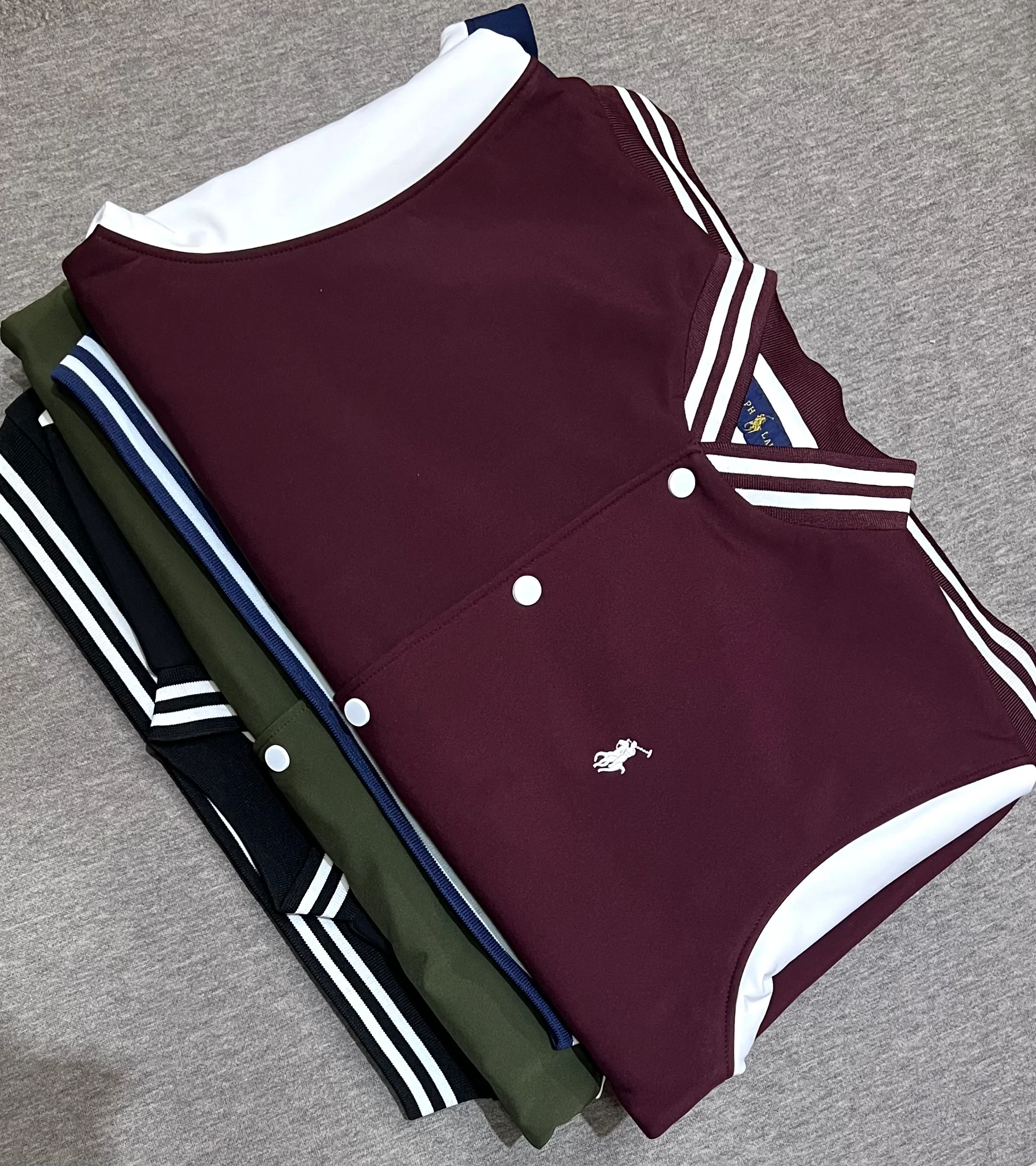 Classic Varsity Jacket with Luxury Finish Black - Image 3