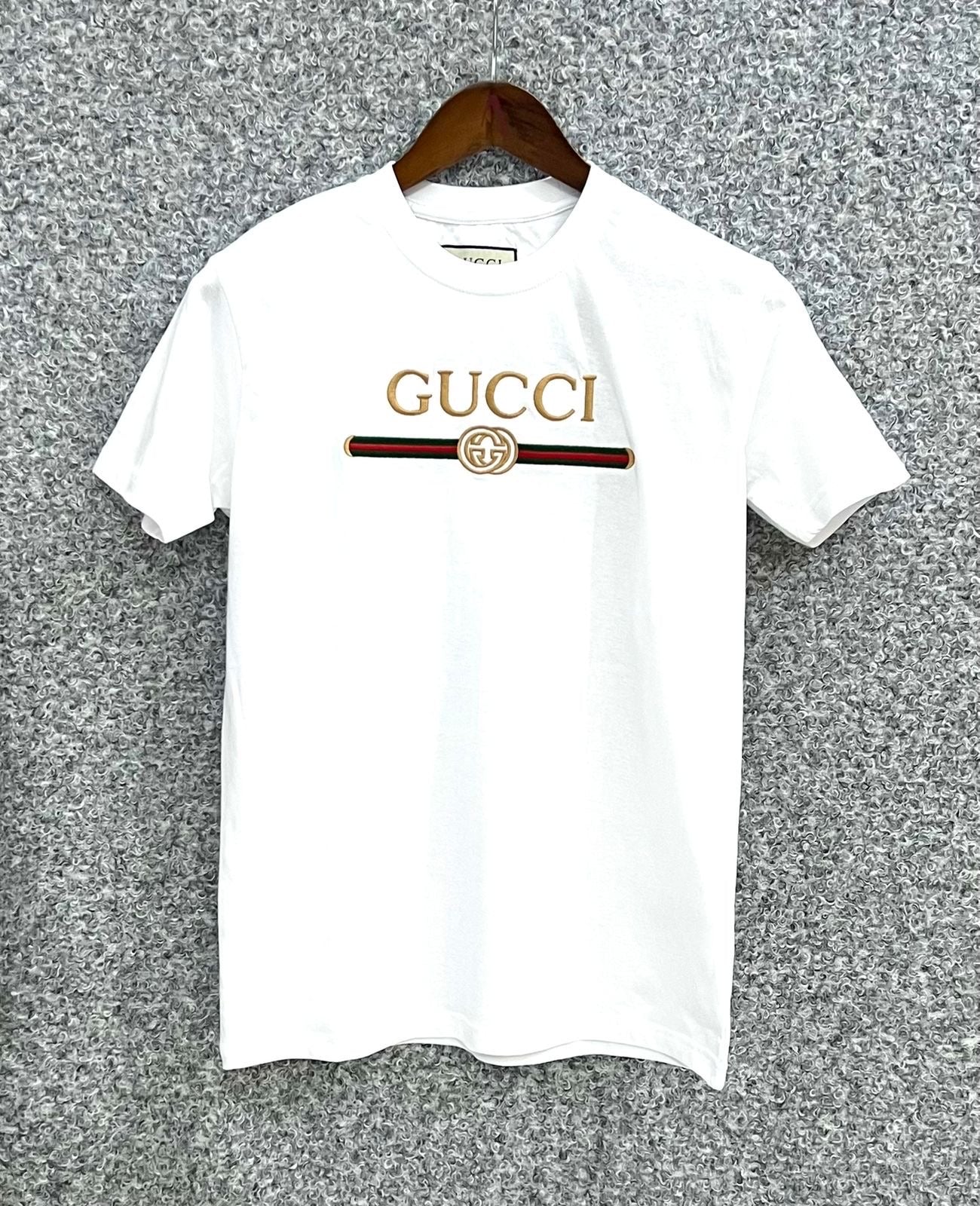 Premium Embroidery Tshirt GCCT White