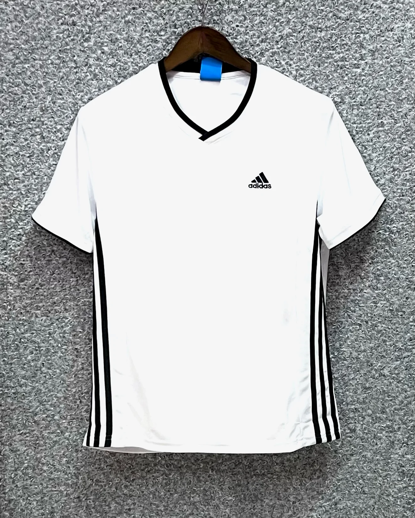 premium side panel stripe jersey tshirt ADSP White