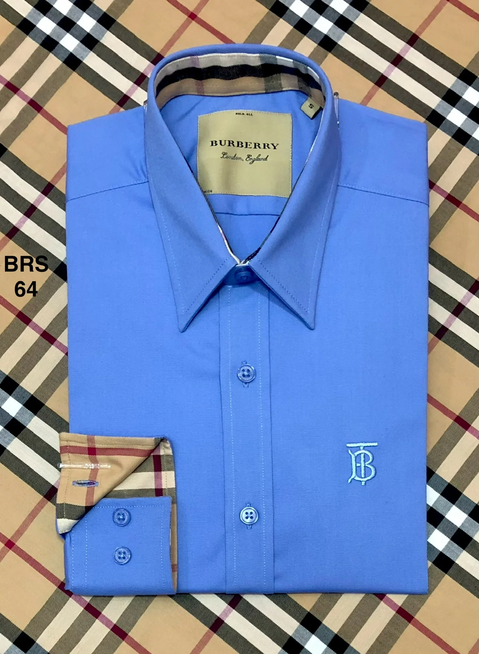 Signature Solid Shirt BRS BT SKY