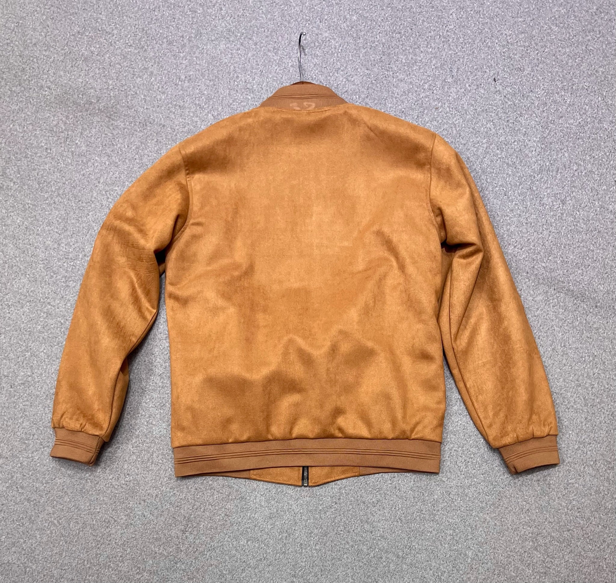 Premium Soft-Touch Suede Finish Jacket Light Brown - Image 3