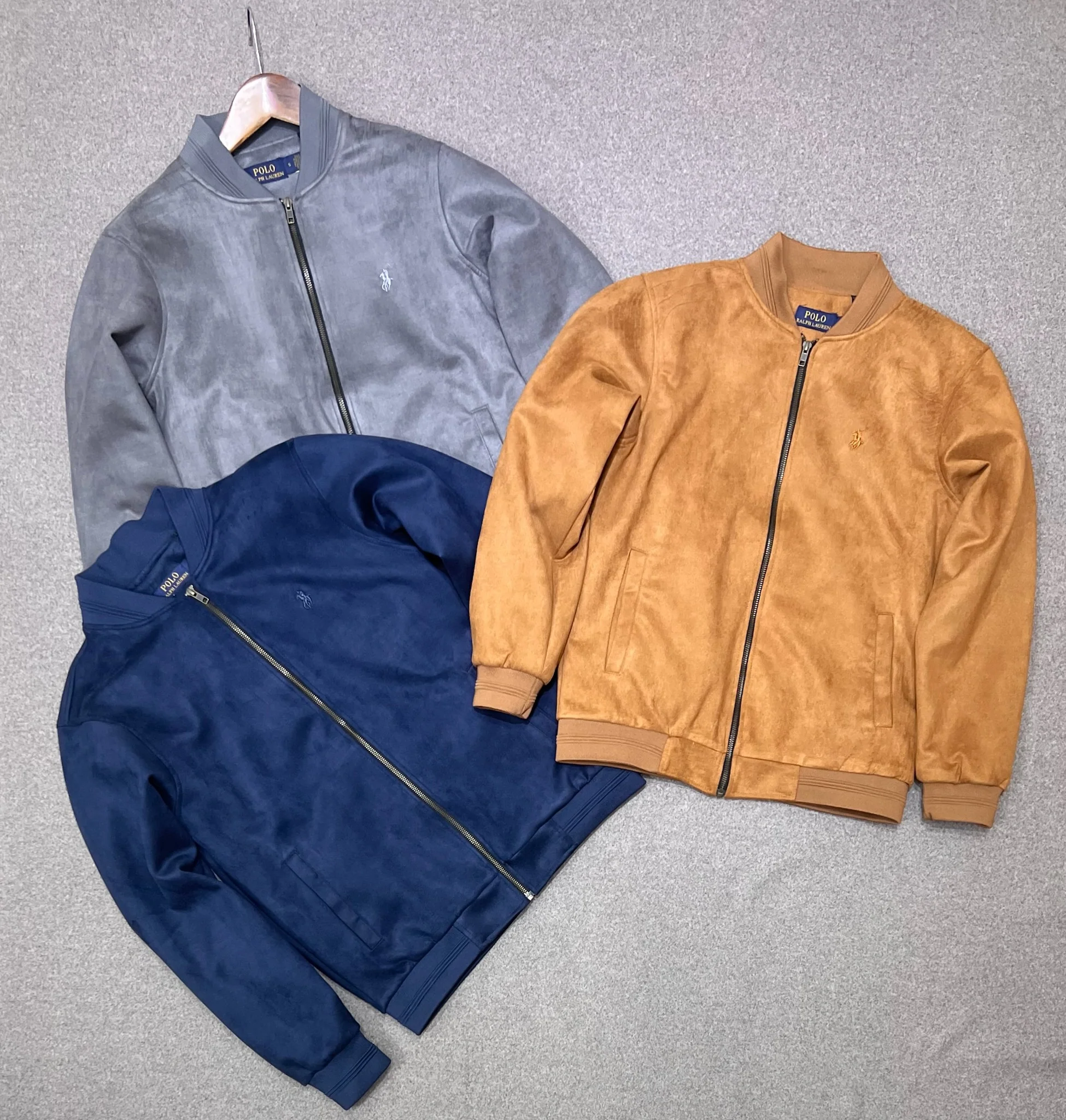 Premium Soft-Touch Suede Finish Jacket Ash - Image 4